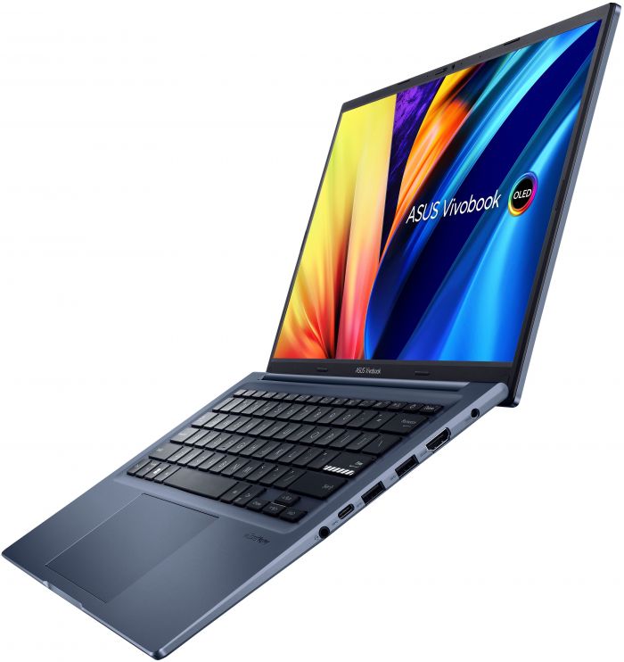 Ноутбук ASUS X1403ZA-KM100W 14 2.8K OLED/Intel i5-12500H/8/512F/int/W11/Blue