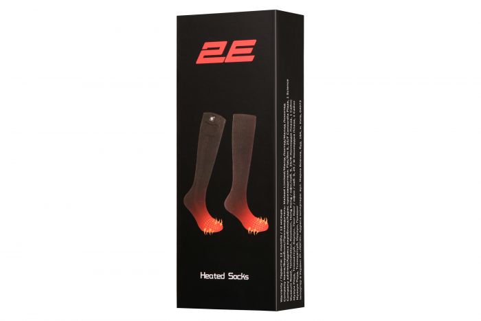 Шкарпетки з підігрівом 2E Race Black з дистанційним контролером, розмір M