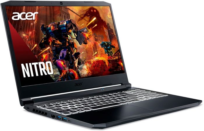 Ноутбук Acer Nitro 5 AN515-57 15.6FHD IPS 144Hz/Intel i7-11800H/16/512F/NVD3060-6/Lin/Black