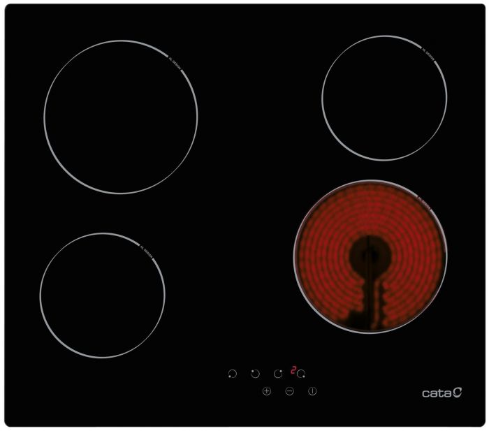 Варильна поверхня Cata електрична склокерамічна, 60см, TN 604, чорний