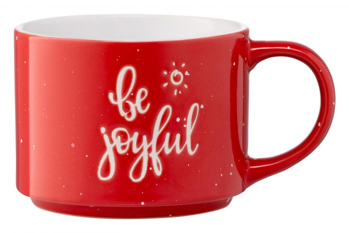 Чашка Ardesto Be joyful, 330 мл, червона, кераміка