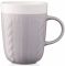 Чашка Ardesto Кnitti, 330 мл, сіра, порцеляна