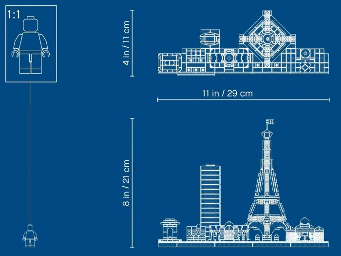 Конструктор LEGO Architecture Париж