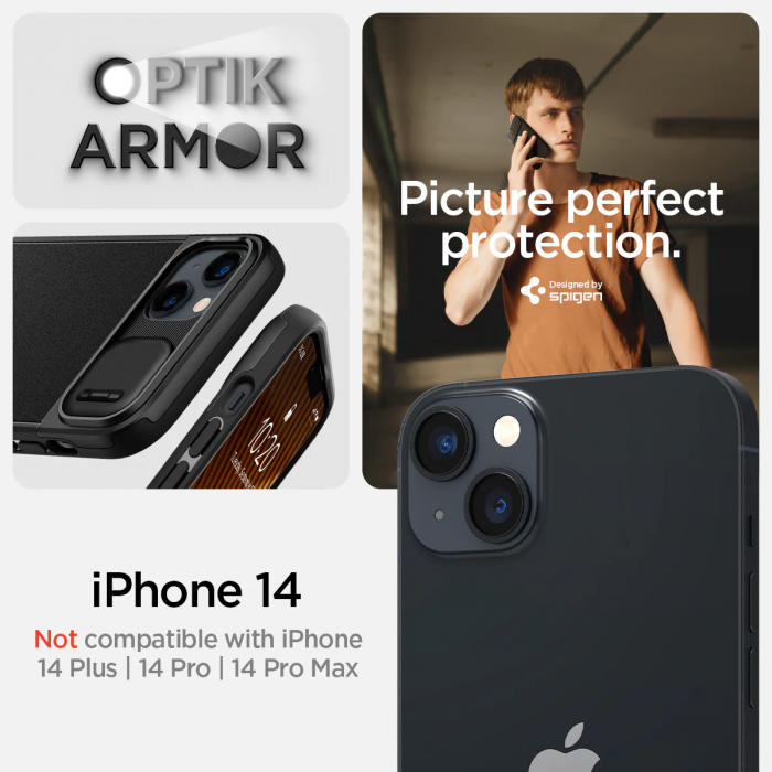 iPhone 14 Optik Armor MagFit Black
