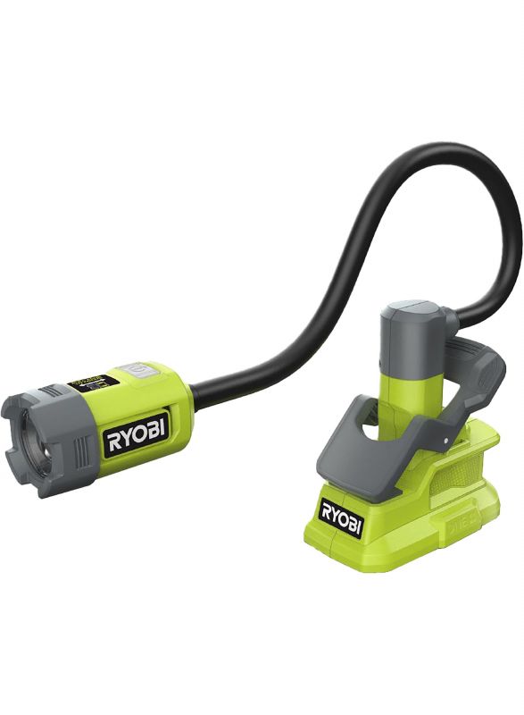 Ліхтар Ryobi RLCF18-0, 18В ONE+, 400 лм, 2 режими, гнучка штанга, фокусування лінзи (без АКБ та ЗУ)