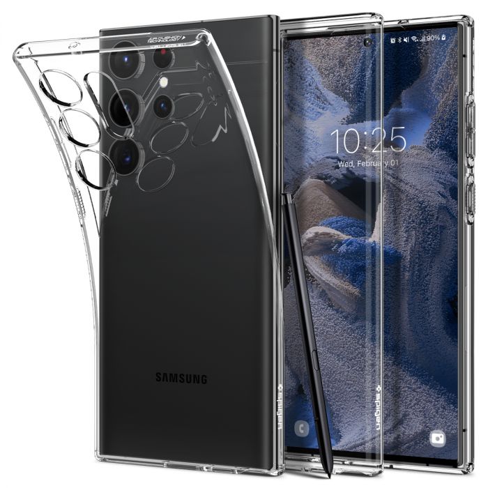 Чохол Spigen для Samsung Galaxy S23 Ultra Liquid Crystal, Crystal Clear