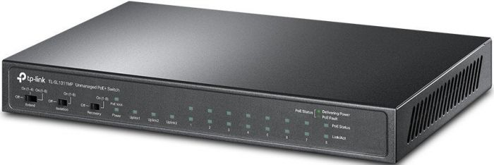 Комутатор TP-LINK TL-SL1311MP 8x1FE/PoE+ 124W 2xGE 1xSFP