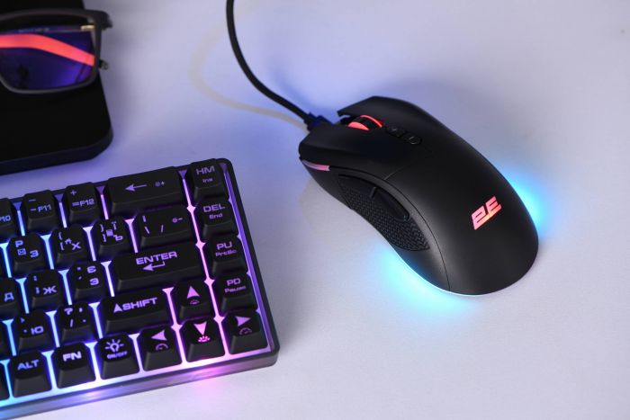 Миша 2E GAMING MG350 WL, RGB USB Black