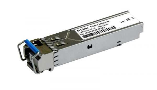 SFP-Трансiвер 330R/3KM 1x1000Base-BX-U, WDM, SM 3км, SC