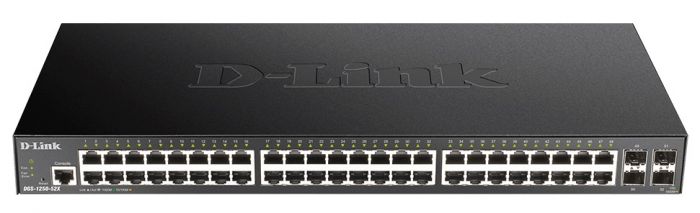 Комутатор D-Link DGS-1250-52X 48xGE, 4xSFP+, Smart