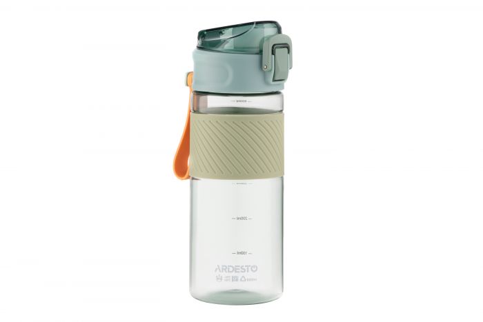 Пляшка для води Ardesto Active 600 мл, зелена, пластик