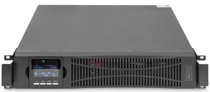 ДБЖ DIGITUS OnLine, 1000VA/1000W, LCD, 8xC13, RJ45, RS232, USB, Rack/Tower