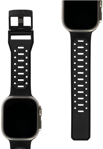 Ремінець UAG для Apple Watch Ultra 49/45/44/42mm Civilian Silicone, Graphite/Black