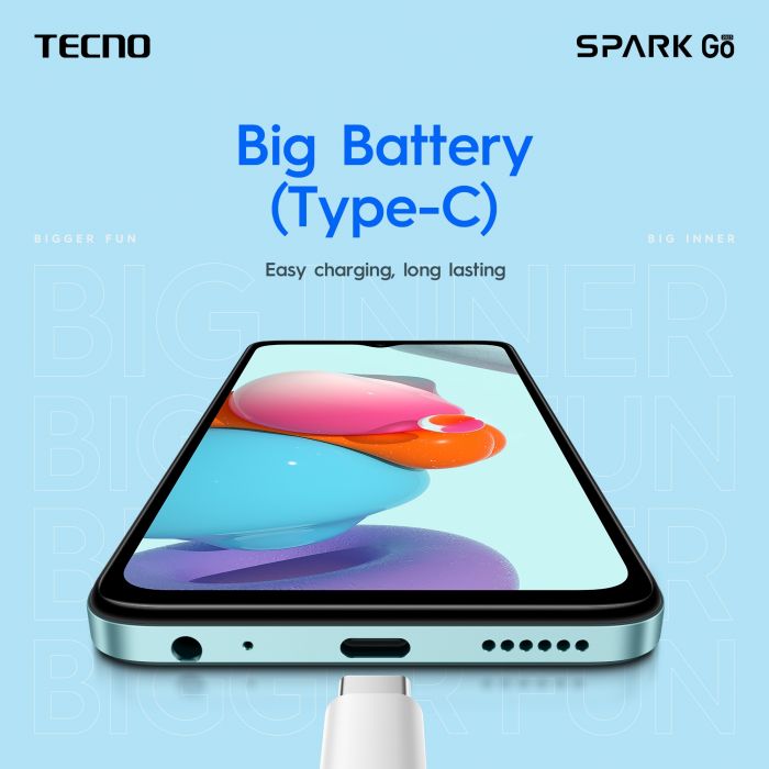 Смартфон TECNO Spark Go 2023 (BF7) 4/64Gb 2SIM Uyuni Blue