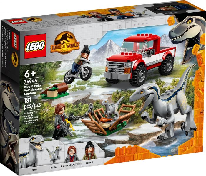 Конструктор LEGO Jurassic World Блу та впіймання бета-велоцираптора