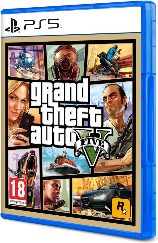 Гра консольна PS5 Grand Theft Auto V PS5, BD диск
