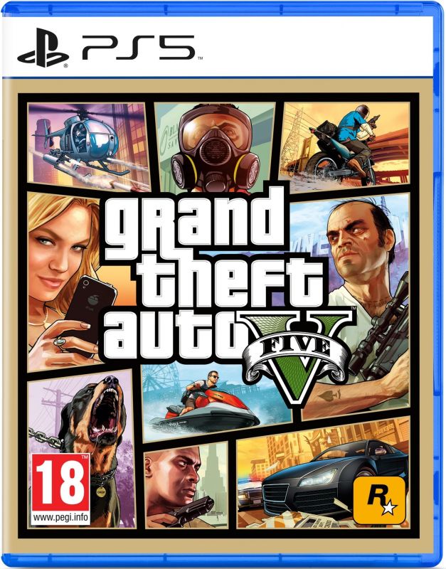 Гра консольна PS5 Grand Theft Auto V PS5, BD диск