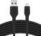 Кабель Belkin USB-A - Lightning силіконовий, з кліпсою, 3м, чорний