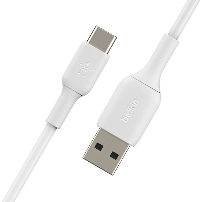 Кабель Belkin USB-A - USB-С, PVC, 1м White