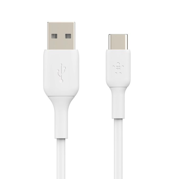 Кабель Belkin USB-A - USB-С, PVC, 1м White