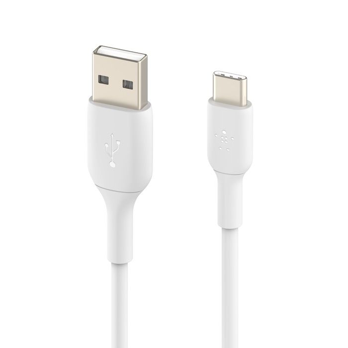 Кабель Belkin USB-A - USB-С, PVC, 1м White