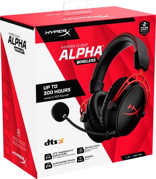 Гарнітура HyperX Cloud Alpha WL, Black/Red