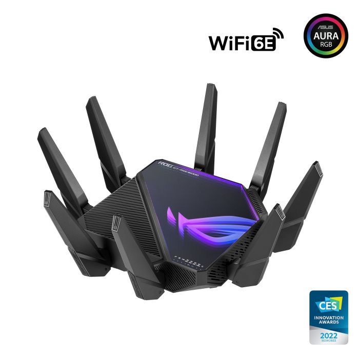 Маршрутизатор ASUS AXE16000 Wi-Fi 6E 4xGE LAN 1x2.5GE WAN 2x10GE LAN/WAN 1xUSB3.2 1xUSB2.0 MU-MIMO OFDMA MESH gaming