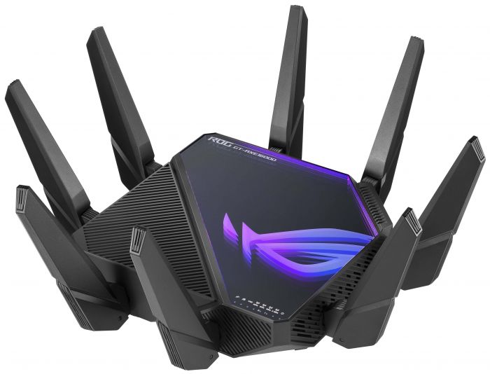 Маршрутизатор ASUS AXE16000 Wi-Fi 6E 4xGE LAN 1x2.5GE WAN 2x10GE LAN/WAN 1xUSB3.2 1xUSB2.0 MU-MIMO OFDMA MESH gaming