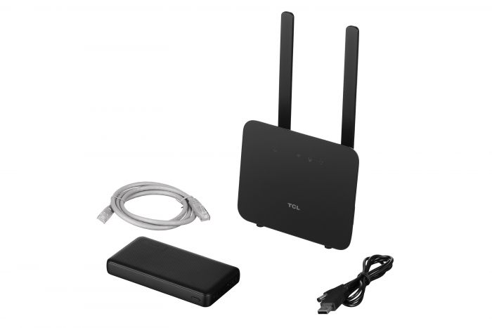 Маршрутизатор TCL LINKHUB 4G LTE Wi-Fi (HH42CV2)+Powerbank 15000мАгод+USB кабель 5V-12V