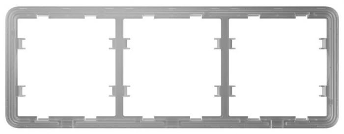 Рамка для вимикача на 3 секції Ajax Frame 3 seats for LightSwitch