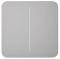 Кнопка для двоклавішного вимикача Ajax SoloButton 2-gang for LightSwitch, Jeweler, бездротовий, fog