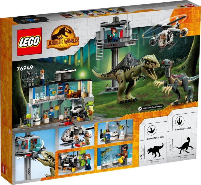 Конструктор LEGO Jurassic World Атака гігантозавра та теризинозавра