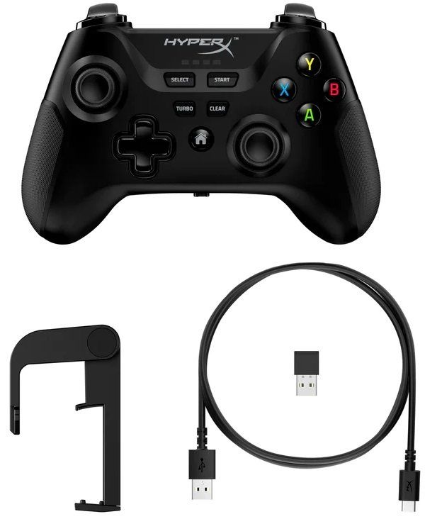 Геймпад HyperX Clutch, cross-platform, WL/BT/USB-A, чорний