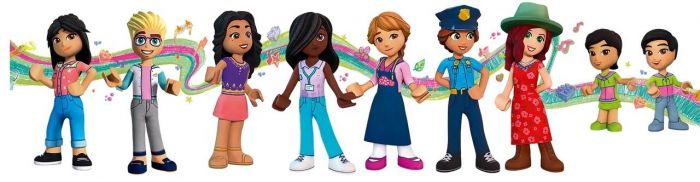 Конструктор LEGO Friends Квіткові та дизайнерські крамниці у центрі міста