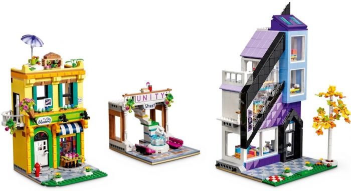 Конструктор LEGO Friends Квіткові та дизайнерські крамниці у центрі міста