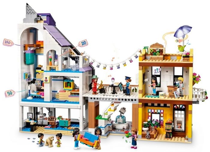 Конструктор LEGO Friends Квіткові та дизайнерські крамниці у центрі міста