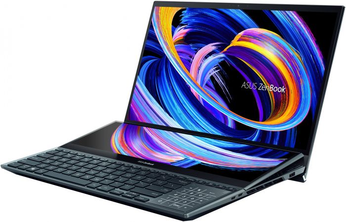 Ноутбук ASUS Zenbook Pro Duo UX582ZM-KY083W 15.6FHD Touch OLED/Intel i7-12700H/32/1024F/NVD3060-6/W11/Blue