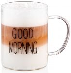 Набір чашок з ручками Ardesto Good Morning , 420 мл, 2 од., боросилікатне скло