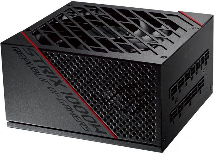 Блок живлення ASUS ROG STRIX  (1000W), >90%, 80+ Gold, 135mm, 1xMB 24pin(20+4), 2xCPU 8pin(4+4), 3xMolex, 8xSATA, 6xPCIe 8pin(6+2), Fully Modular, ROG STRIX-1000G