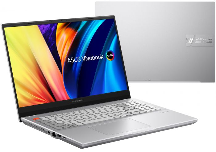 Ноутбук ASUS Vivobook Pro K6501ZM-MA165 15.6 2.8K OLED/Intel i7-12700H/32/1024F/NVD3060-6/noOS/Silver