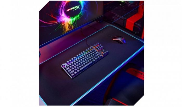 Клавіатура HyperX Alloy Origins Core PBT Aqua USB RGB ENG/RU Black