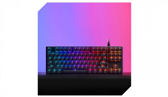 Клавіатура HyperX Alloy Origins Core PBT Aqua USB RGB ENG/RU Black