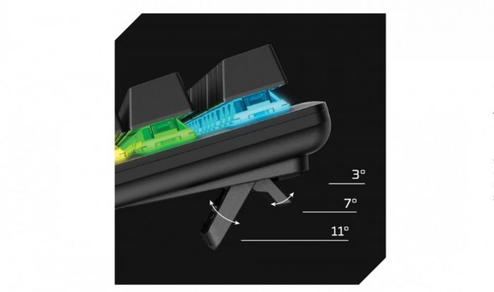 Клавіатура HyperX Alloy Origins Core PBT Aqua USB RGB ENG/RU Black