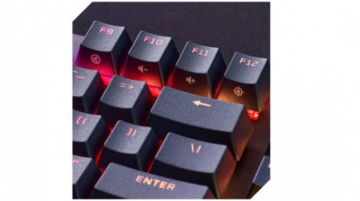 Клавіатура HyperX Alloy Origins Core PBT Aqua USB RGB ENG/RU Black