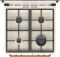 Плита Gorenje GKS6C70CLI комбінована, 71л, 60x60см, дисплей, газ-контроль, чавун, слонової кістки