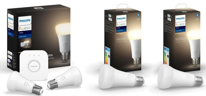 Набір Philips Hue (Bridge, лампа E27 White 2шт, лампа E27 15.5W White 2шт)