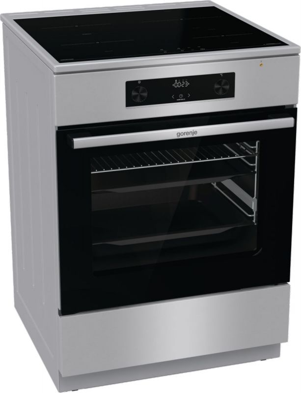 Плита Gorenje MEKIS6101I електрична індукційна, 71л, 60x60см, дисплей, IconLed, нерж