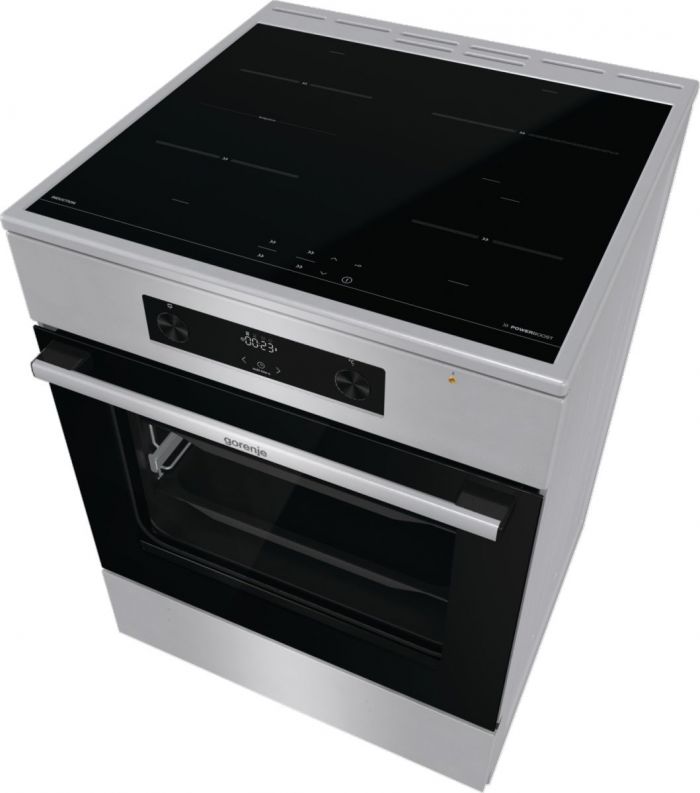 Плита Gorenje MEKIS6101I електрична індукційна, 71л, 60x60см, дисплей, IconLed, нерж