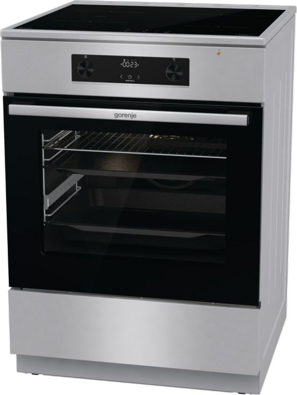 Плита Gorenje MEKIS6101I електрична індукційна, 71л, 60x60см, дисплей, IconLed, нерж