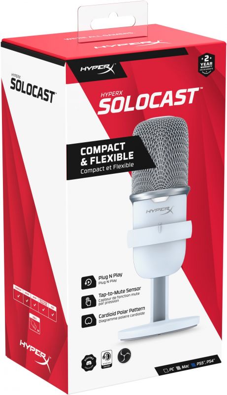 Мікрофон HyperX SoloCast, White